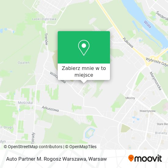 Mapa Auto Partner M. Rogosz Warszawa