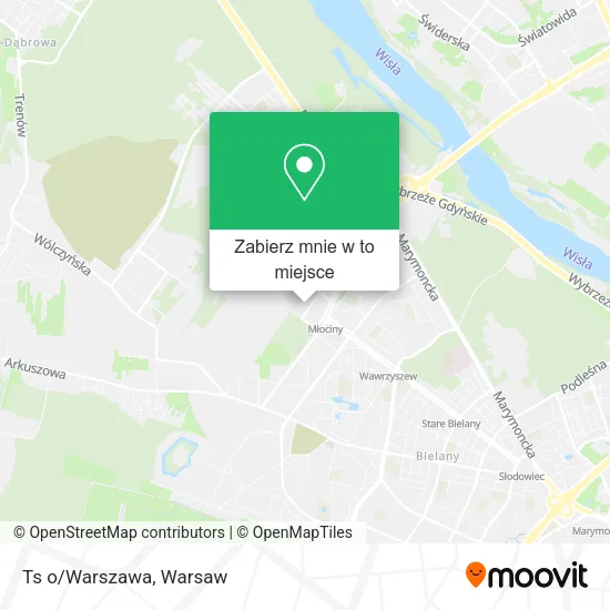 Mapa Ts o/Warszawa