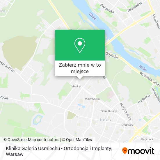 Mapa Klinika Galeria Uśmiechu - Ortodoncja i Implanty