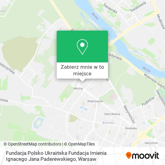 Mapa Fundacja Polsko Ukraińska Fundacja Imienia Ignacego Jana Paderewskiego