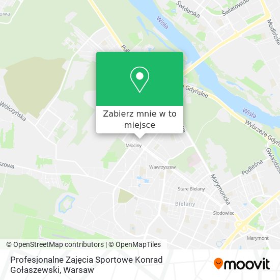 Mapa Profesjonalne Zajęcia Sportowe Konrad Gołaszewski