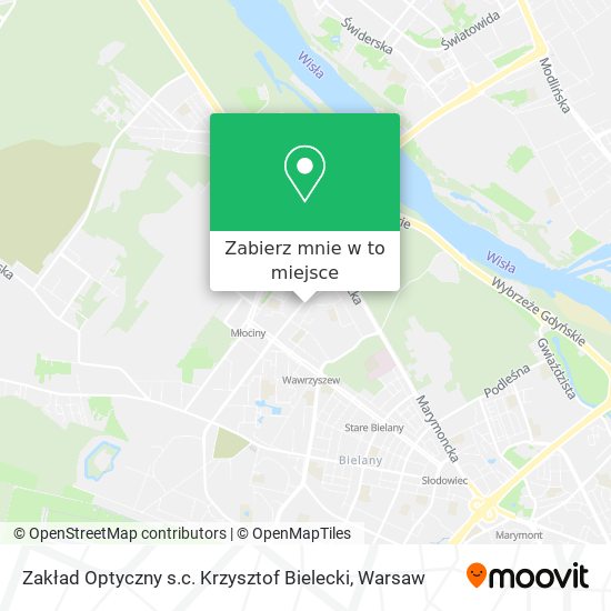 Mapa Zakład Optyczny s.c. Krzysztof Bielecki