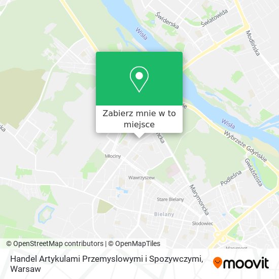 Mapa Handel Artykulami Przemyslowymi i Spozywczymi