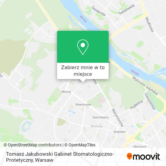 Mapa Tomasz Jakubowski Gabinet Stomatologiczno-Protetyczny