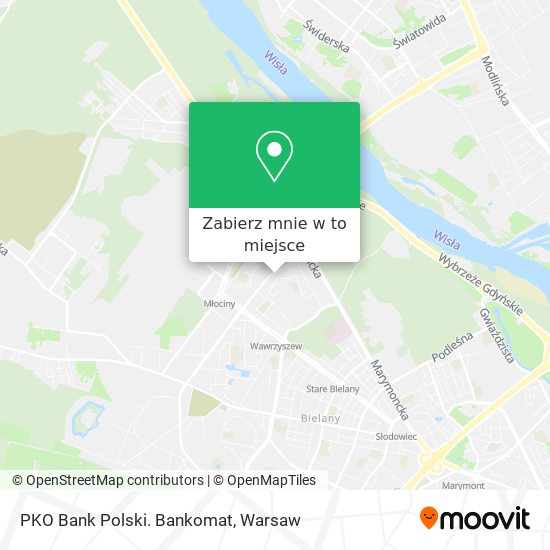 Mapa PKO Bank Polski. Bankomat