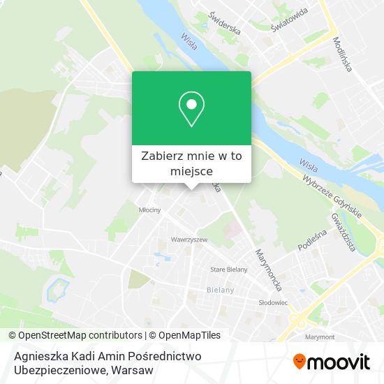 Mapa Agnieszka Kadi Amin Pośrednictwo Ubezpieczeniowe