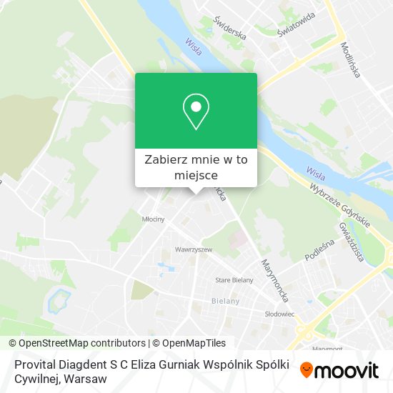 Mapa Provital Diagdent S C Eliza Gurniak Wspólnik Spólki Cywilnej