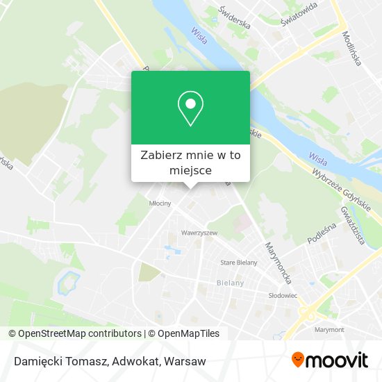 Mapa Damięcki Tomasz, Adwokat