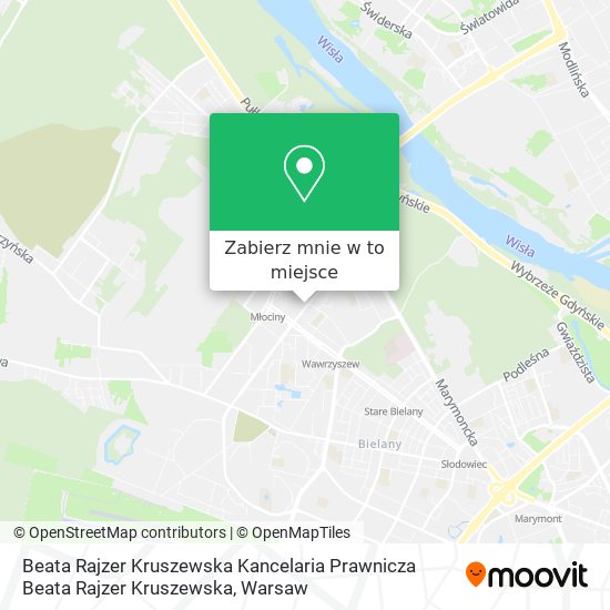 Mapa Beata Rajzer Kruszewska Kancelaria Prawnicza Beata Rajzer Kruszewska