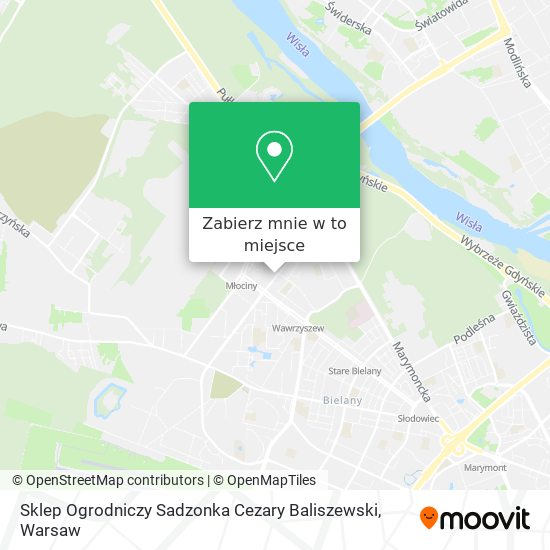 Mapa Sklep Ogrodniczy Sadzonka Cezary Baliszewski