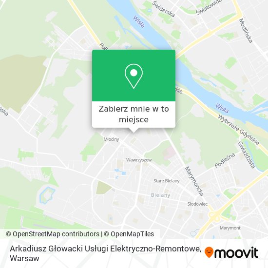 Mapa Arkadiusz Głowacki Usługi Elektryczno-Remontowe