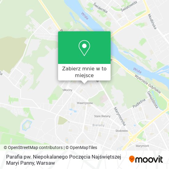 Mapa Parafia pw. Niepokalanego Poczęcia Najświętszej Maryi Panny