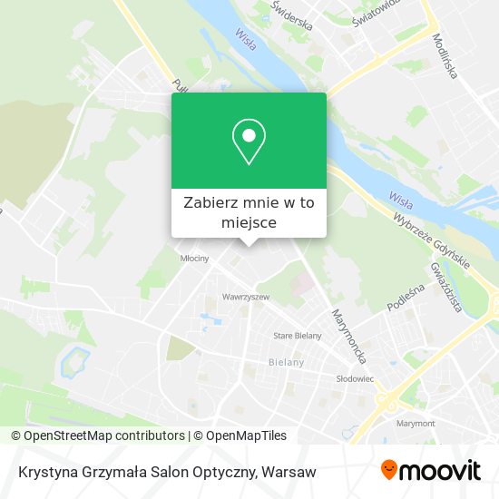 Mapa Krystyna Grzymała Salon Optyczny