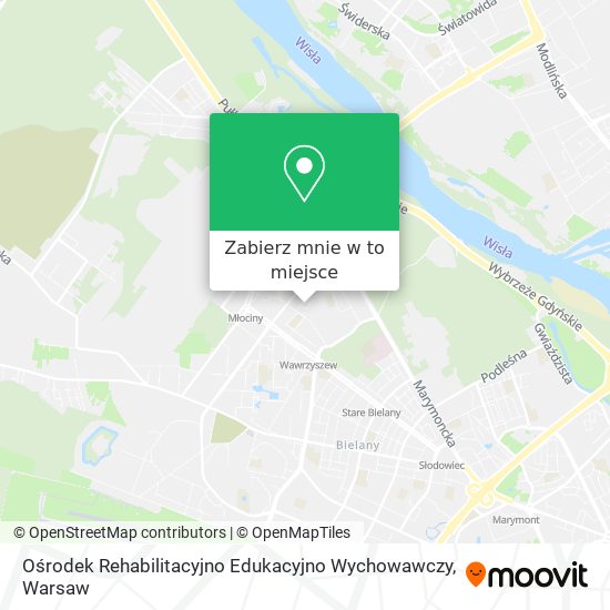 Mapa Ośrodek Rehabilitacyjno Edukacyjno Wychowawczy