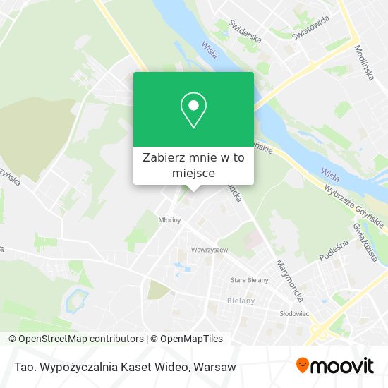 Mapa Tao. Wypożyczalnia Kaset Wideo