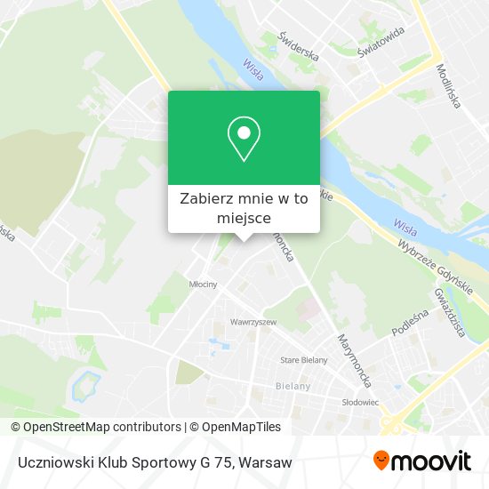 Mapa Uczniowski Klub Sportowy G 75