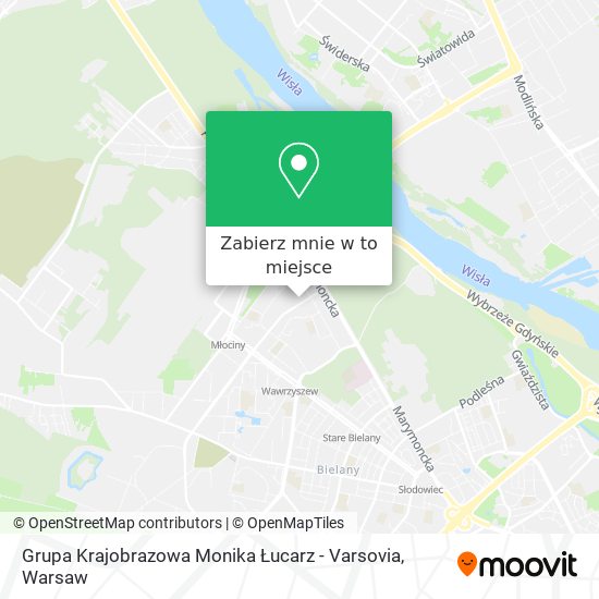 Mapa Grupa Krajobrazowa Monika Łucarz - Varsovia