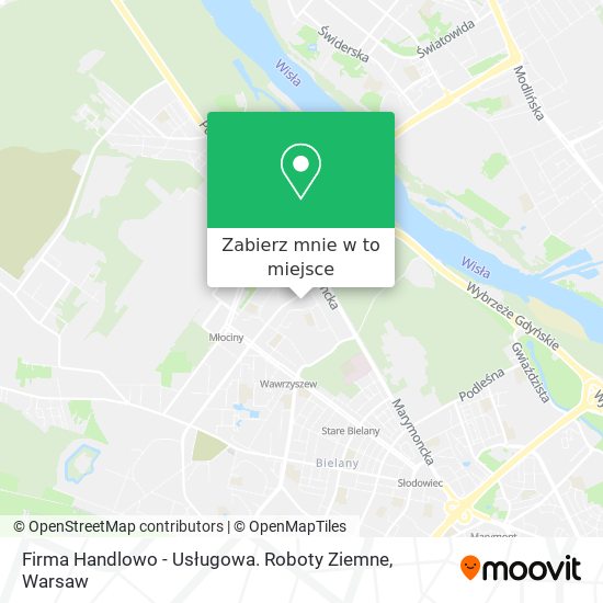 Mapa Firma Handlowo - Usługowa. Roboty Ziemne