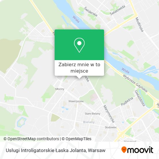 Mapa Usługi Introligatorskie Łaska Jolanta