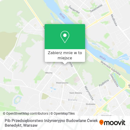 Mapa Pib Przedsiębiorstwo Inżynieryjno Budowlane Ćwiek Benedykt