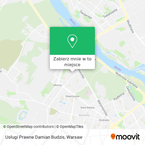 Mapa Usługi Prawne Damian Budzis