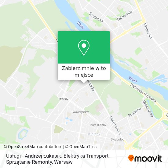 Mapa Usługi - Andrzej Łukasik. Elektryka Transport Sprzątanie Remonty