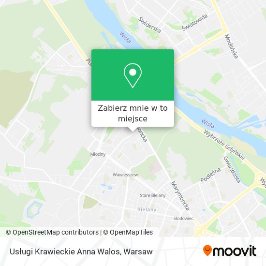 Mapa Usługi Krawieckie Anna Walos