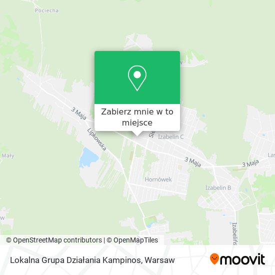 Mapa Lokalna Grupa Działania Kampinos