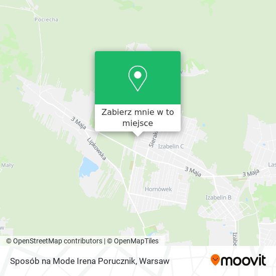 Mapa Sposób na Mode Irena Porucznik