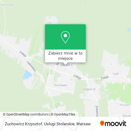 Mapa Żuchowicz Krzysztof. Usługi Stolarskie