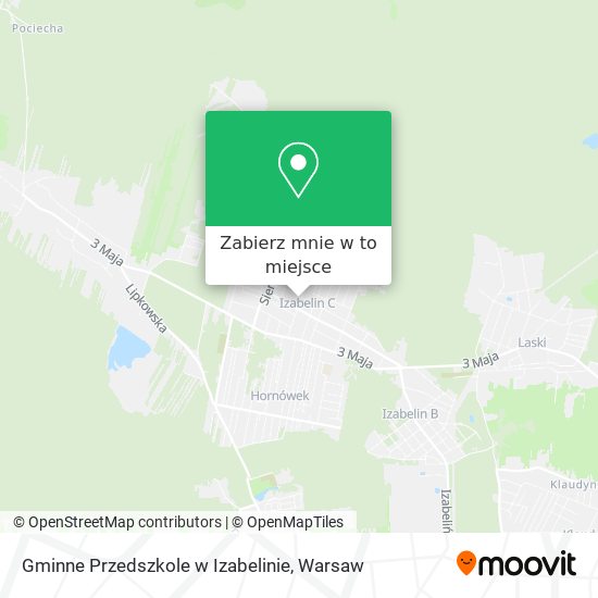 Mapa Gminne Przedszkole w Izabelinie