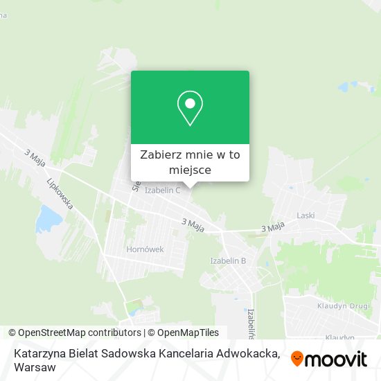 Mapa Katarzyna Bielat Sadowska Kancelaria Adwokacka