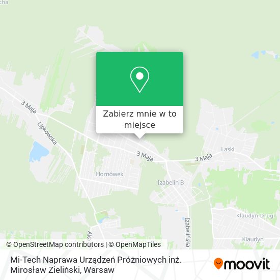 Mapa Mi-Tech Naprawa Urządzeń Próżniowych inż. Mirosław Zieliński