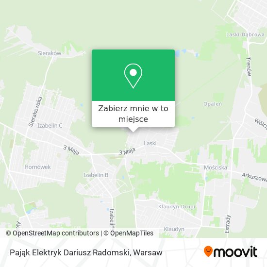 Mapa Pająk Elektryk Dariusz Radomski