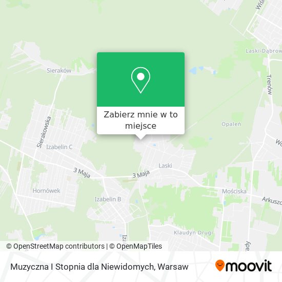 Mapa Muzyczna I Stopnia dla Niewidomych