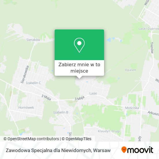 Mapa Zawodowa Specjalna dla Niewidomych