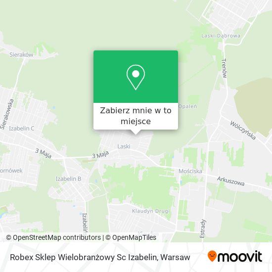 Mapa Robex Sklep Wielobranżowy Sc Izabelin