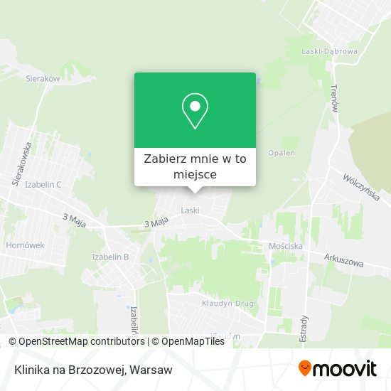 Mapa Klinika na Brzozowej