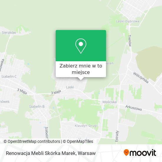 Mapa Renowacja Mebli Skórka Marek