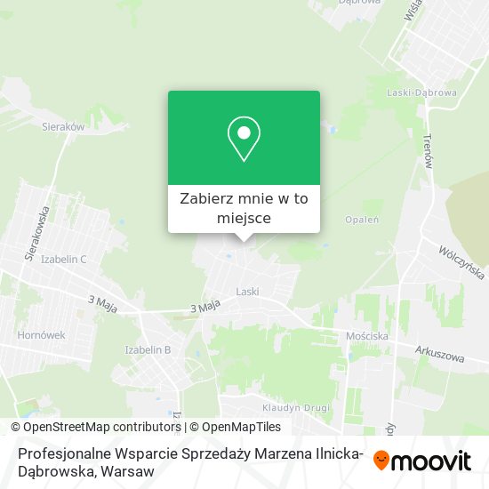 Mapa Profesjonalne Wsparcie Sprzedaży Marzena Ilnicka-Dąbrowska