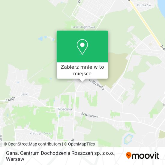 Mapa Gana. Centrum Dochodzenia Roszczeń sp. z o.o.