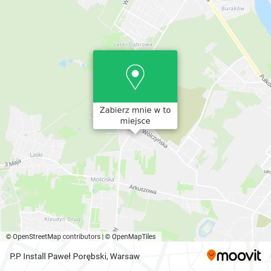 Mapa P.P Install Paweł Porębski