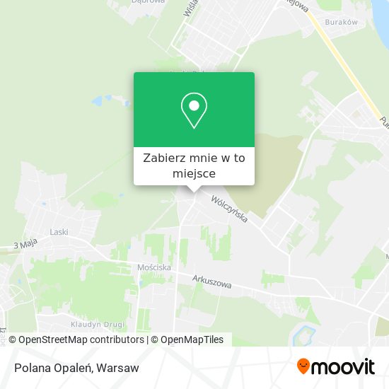 Mapa Polana Opaleń