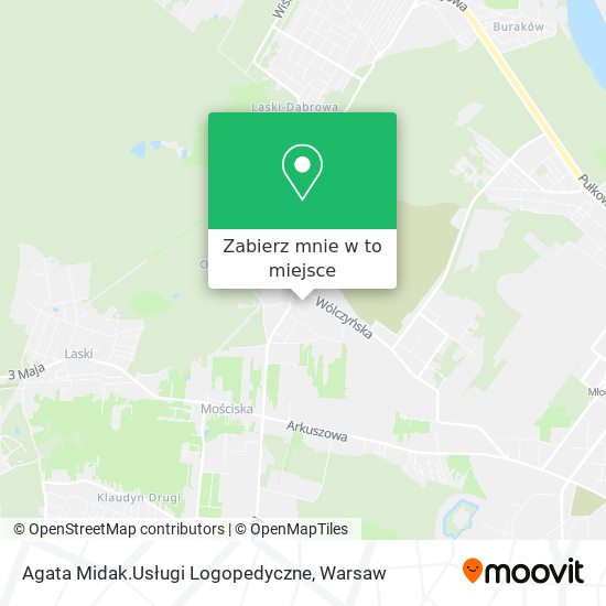 Mapa Agata Midak.Usługi Logopedyczne