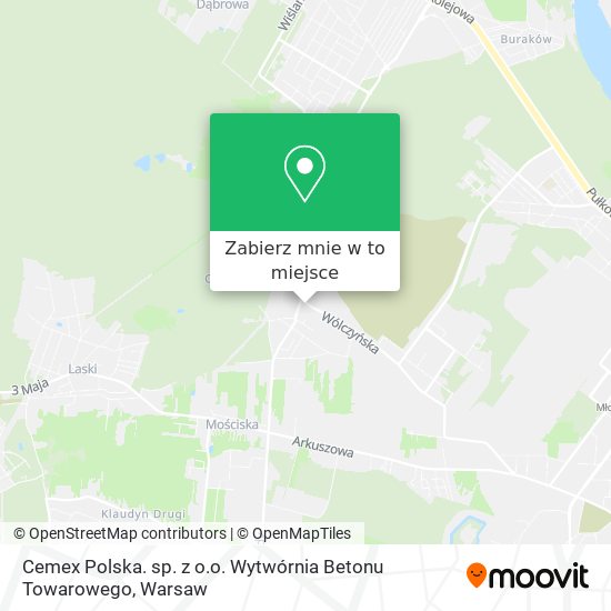 Mapa Cemex Polska. sp. z o.o. Wytwórnia Betonu Towarowego