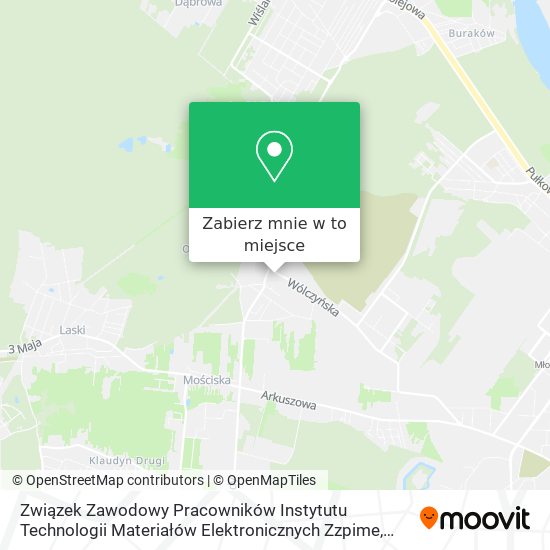 Mapa Związek Zawodowy Pracowników Instytutu Technologii Materiałów Elektronicznych Zzpime