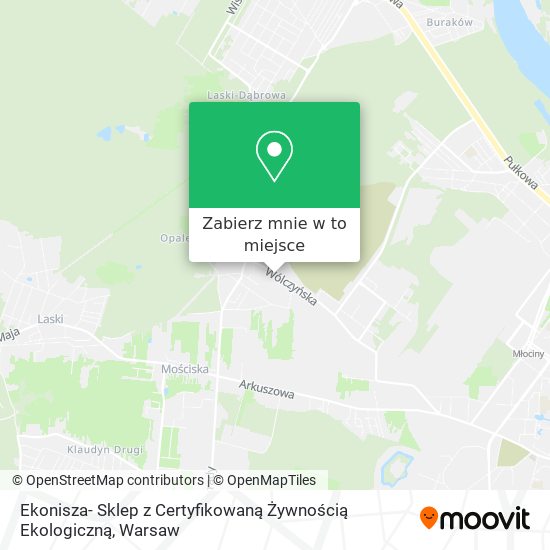 Mapa Ekonisza- Sklep z Certyfikowaną Żywnością Ekologiczną