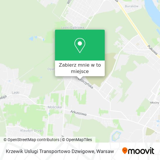 Mapa Krzewik Uslugi Transportowo Dzwigowe