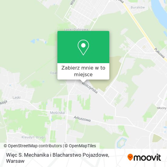 Mapa Więc S. Mechanika i Blacharstwo Pojazdowe