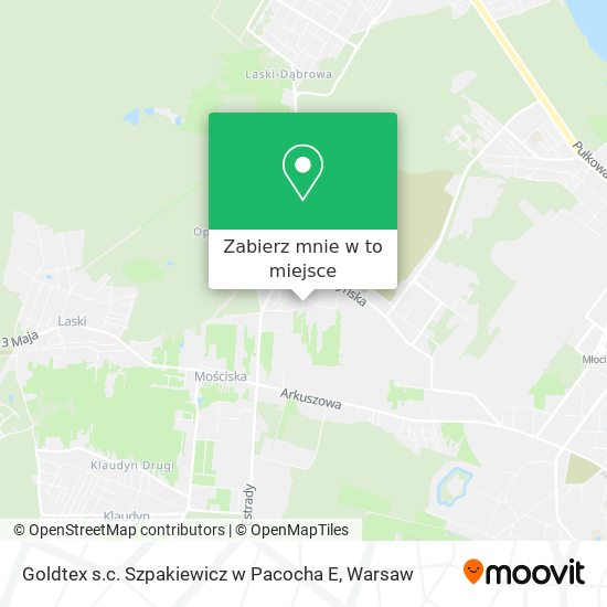 Mapa Goldtex s.c. Szpakiewicz w Pacocha E